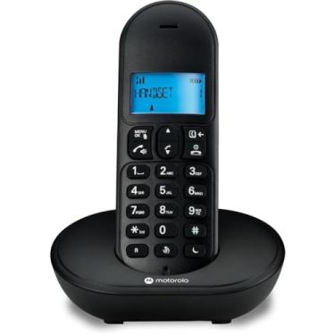 Imagem de TELEFONE SEM FIO COM IDENTIFICADOR DE CHAMADAS E VIVA VOZ MT150 PRETO – MOTOROLA