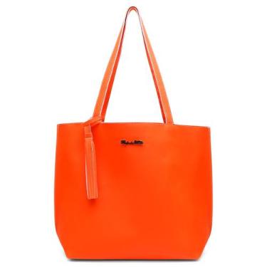 Imagem de Bolsa Sacola Feminina Grande - rafaela mello , Laranja