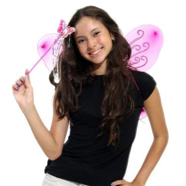 Imagem de Kit Borboleta Com 3 Peças Abrakadabra Fantasias - Borboletas, PINK, U
