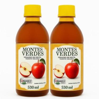 Imagem de Kit 2 Vinagre de Maçã Orgânico Montes Verdes 530 ml