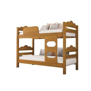 Imagem de Beliche Kênia Solteiro Naturalle - Carmolar Móveis