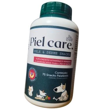 Imagem de Petisco para Cachorros PELO E DERME Cães e Gatos, snack saudável pet, Suplemento Alimentar Pet c/ ÔMEGA3, EPA+DHA