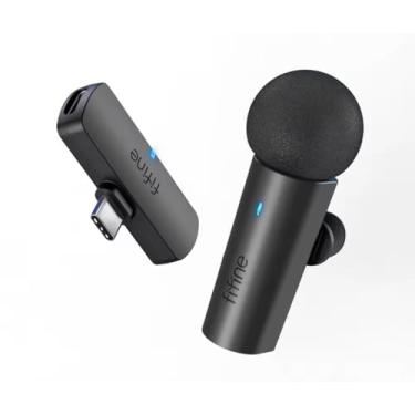 Imagem de Microfone de Lapela Sem Fio, Mini Microfone Tipo C para Celular, Tablet e Laptop, para Gravação, Vlog e Entrevista, M6