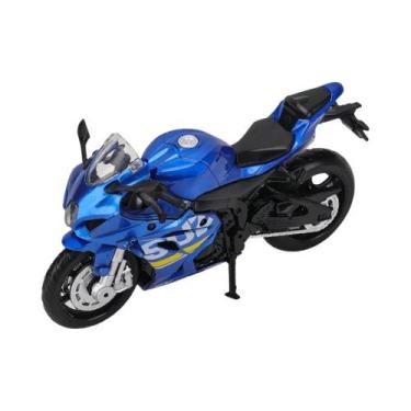 Imagem de Escala 1:18 Suzuki GSX-R1000 Modelo De Motocicleta Em Liga Fundida, Pr