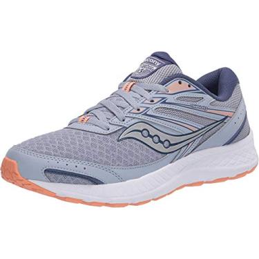Imagem de T nis de corrida feminino Saucony Cohesion 13, Blue Mist/Melon, 9.5