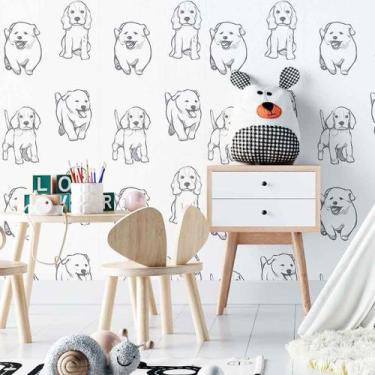 Imagem de Papel de Parede Adesivo Pet Infantil N02033 Rolo 0,58x2,5M - Adesivo B