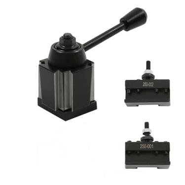 Imagem de Thomletha Suporte de ferramenta de torneamento de 3 peças 250-000,250-001,250-002 Conjunto de postes de ferramentas de troca rápida OXA adequado para máquina de torno