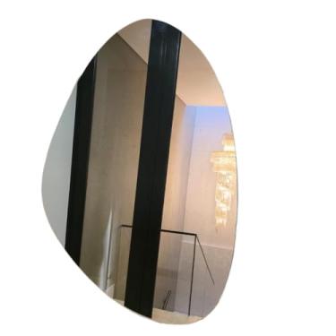 Imagem de Espelho Orgânico Decorativo com LED S/Fio Luz Fria E Quente 50x70 (Luz fria (sem fio),50x70)