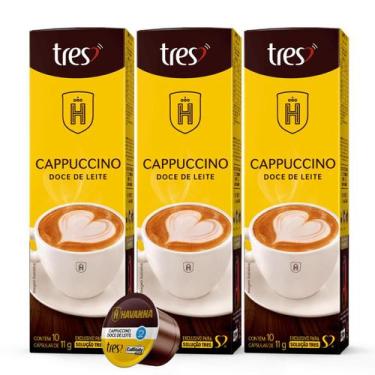 Imagem de 3x Cápsula de Café Tres 3 Corações Havanna Doce De Leite 10 Unidades, 