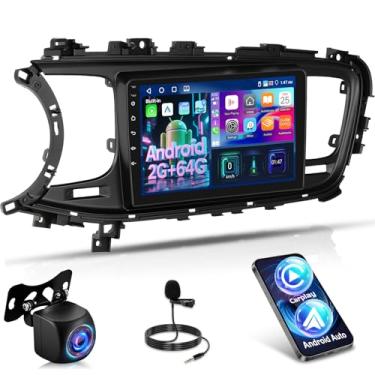 Imagem de [2+64G] Rádio Android 15 para Kia Optima K5 2013 2014 2015: NHOPEEW 22.9 cm Touchscreen Car Radio - Carplay sem fio e Android Auto, GPS, DSP/EQ, 5G/WiFi, tela dividida, SWC + câmera retrovisor AHD