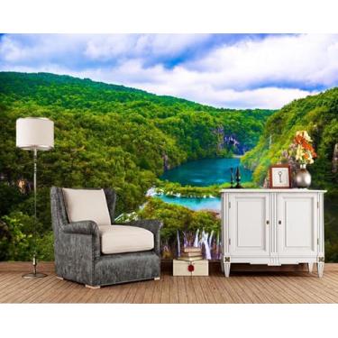 Imagem de Adesivo De Parede Com Efeito 3d Cartaz Nuvens Brancas Fotos De Paisagem Cartaz Papéis De Parede Pvc Removível Autoadesivo Art Decalques De Parede P, A-2, Self-adhesive PVC - W360 x H250 cm