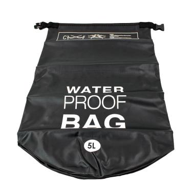 Imagem de Bolsa Mochila Impermeavel Saco Estanque 5 Litros Camping Bag Preto