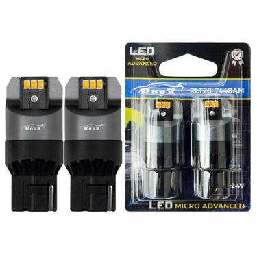 Imagem de Lâmpada Led T20 7440 1 Polo Micro Advanced RayX 12-24v Canbus Ambar