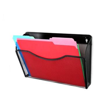 Imagem de Huron Organizador De Arquivos Parede Suspenso Huron, Classificador Correspondência, Suporte Para Pasta Documentos, Prancheta, Organização Armazenamento, Malha Metal Preta