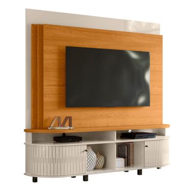 Imagem de Home Theater Daytona Tvs Até 65” Cinamomo Off White 651139 Ma