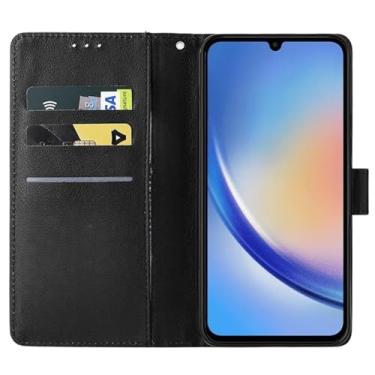 Imagem de Capa Carteira Para Galaxy A34 Capinha Flip Case Preta Premium