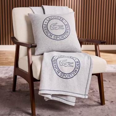 Imagem de Lacoste Moletom esportivo de malha de algodão, 127 cm x 177 cm, cinza