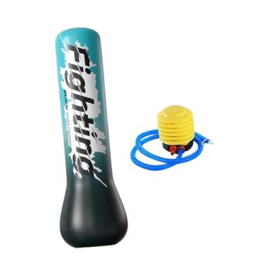 Imagem de menolana Saco de pancadas inflável para crianças, saco de pancadas, 59 polegadas, boxe, prática de karatê, taekwondo, controle da raiva para meninos e meninas, Sem Luvas