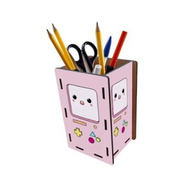 Imagem de Porta Lápis e Canetas Mini Game Rosa Feminino - PoloCat Acessórios