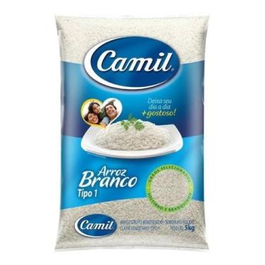 Imagem de Arroz Branco Tipo 1 Camil Pacote 5kg
