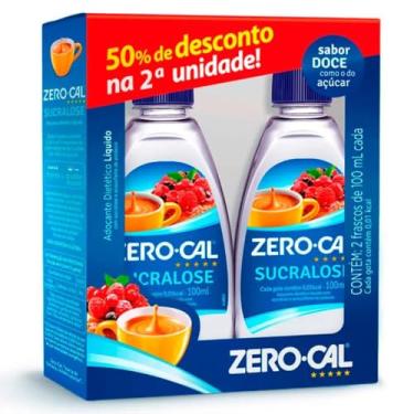 Imagem de Zero-Cal - Adoçante Sucralose Líquido - Leve 2 e Pague Menos na 2ª Unidade - 100ml