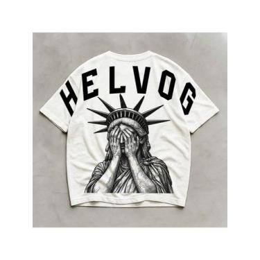 Imagem de Camiseta Masculina Oversized Academia Street Estatua Algodão - NoBrand