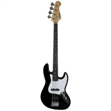 Imagem de Contra Baixo Elétrico Jazz Bass 4 Cordas Passivo Preto - MALIBU