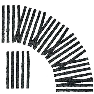Imagem de PAX [50 peças de cordas pretas de reparo de pneus de 10 cm, plugues de reparo de pneu sem câmara, kits de reparo de pneus para pneus off-road de carro, bicicleta, ATV, UTV, carrinho de mão, cortador