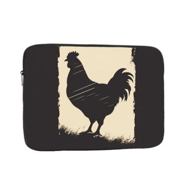 Imagem de Capa para laptop, bolsa para laptop, galinha, bolsa de transporte para computador, capa protetora para notebook de 17 polegadas