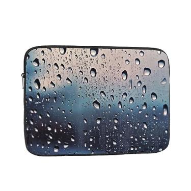 Imagem de Capa protetora para laptop de 38.1 cm à prova de choque com gotas de chuva em vidro para notebook resistente à água, bolsa para computador, bolsa portátil para laptop para homens e mulheres