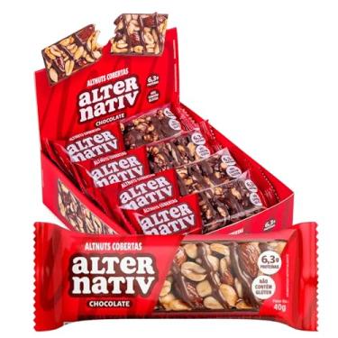 Imagem de Alternativ Barra de Castanhas Cobertas c/Chocolate – Display com 12 unidades - 480g