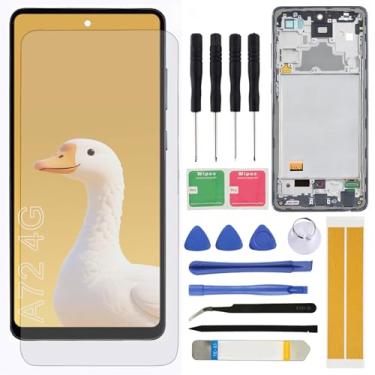 Imagem de Substituição de tela LCD para Samsung Galaxy A72 17.0 cm SM-A725M SM-A725F SM-A725F/DS SM-A726B SM-A726B/DS Montagem LCD Display Touch Screen Digitalizador com ferramentas de reparo de moldura