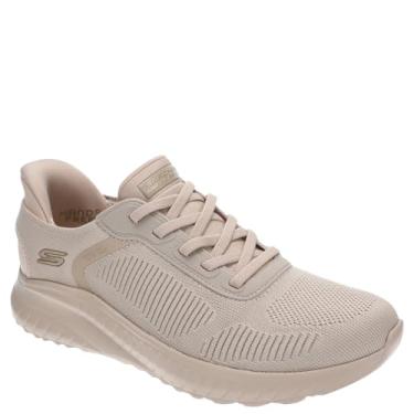 Imagem de Skechers Tênis feminino Hands Free Slip-ins: Bobs Sport Squad Chaos-Current Muse, Natural, 5 Wide