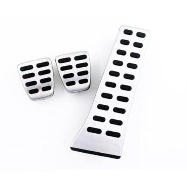 Imagem de Capa de pedal de carro compatível com Sonata 9 Rena Body Kit Antiderrapante de Aço Inoxidável Pedal de Freio Acelerador Acessórios de Carro (para transmissão manual Sonata 9)