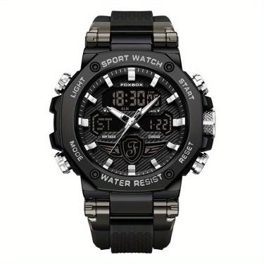 Imagem de Relógio Masculino Display Luminoso Multifuncional Esportivo Pulseira de Silicone