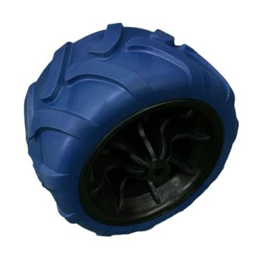 Imagem de ShengQuanHao Peça de Reposição para Rodízios de PU Sólido, Resistente, para Carrinho de Praia Dobrável, Acampamento Dobrável, Carrinho de Acampamento Dobrável, Azul, Tamanho real