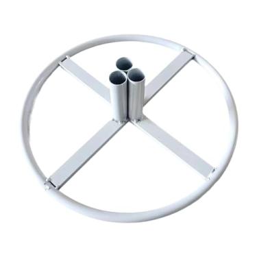 Imagem de MotiveTech Suporte para Flores Faça Você Mesmo, Base Grande para Decoração de Casa E Uso em Festas, buraco do meio branco, Tamanho real