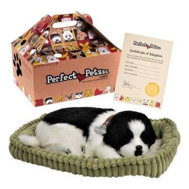 Imagem de Cachorro Pelúcia Respira Border Collie Adult Perfect Petzzz