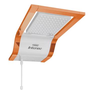 Imagem de Chuveiro Ducha Fame Intense Branco- Dourado - 220v -