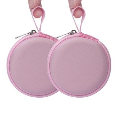 Imagem de Ginsco Capa de fone de ouvido mini portátil rígida para fones de ouvido Apple EarPods USB-C com fio/fones de ouvido Samsung Galaxy com fio/JBL Endurance Run 2, capa de viagem para fones de ouvido e