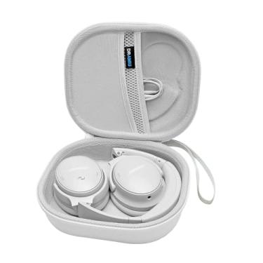 Imagem de DR·AMIU Capa rígida compatível com fones de ouvido Bose QC Ultra/QuietComfort/Q45/Q35 sem fio, com cancelamento de ruído, Soundcore H30i, branco