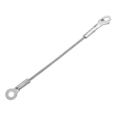 Imagem de Hihaha No.7081215 Cabos de suporte de porta traseira Correias de suporte de porta de elevação para Polaris para Ranger 500 700 800 2005-2016/Traseira/Metal de borracha durável/1 peça prateado