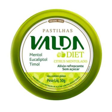 Imagem de Pastilhas Valda Diet Citrus Mentolado Sem Açúcar 50g