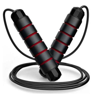 Imagem de Corda de Pular Ajustável Fitness Academia Treino Funcional Resistente 