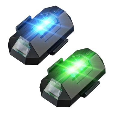 Imagem de Holyton Luz estroboscópica para drone de 2 peças, anticolisão, recarregável com flash para drone FAA voo noturno, serve para DJI Mini 4 Pro e todos os acessórios de drone RC