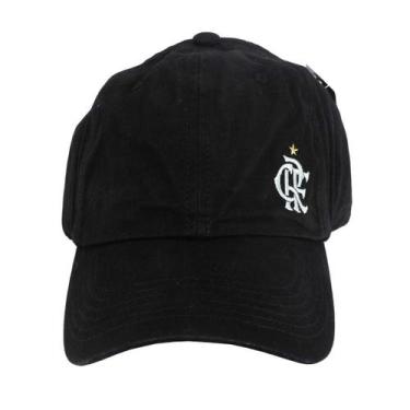 Imagem de Boné Flamengo Bordado Preto Crf Mengão - Unissex Licenciado - Supercap