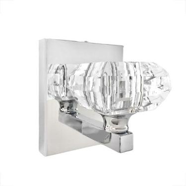 Imagem de Arandela De Cristal K9 Prata Interna Cabeceira Cindy Bet41 - Acienda