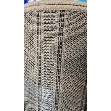 Imagem de Passadeira Tapete Econature 66x100 Cm Riscas Cinza JS 77 Sob Medida - 