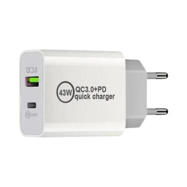 Imagem de Carregador USB C GaN PD 3.0 De 43W Para iPhone 16 15 14 pro Samsung S2
