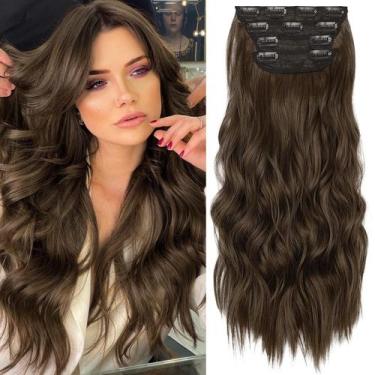 Imagem de Clip em extensões de cabelo sintéticas KookaStyle Long Wavy 16cm